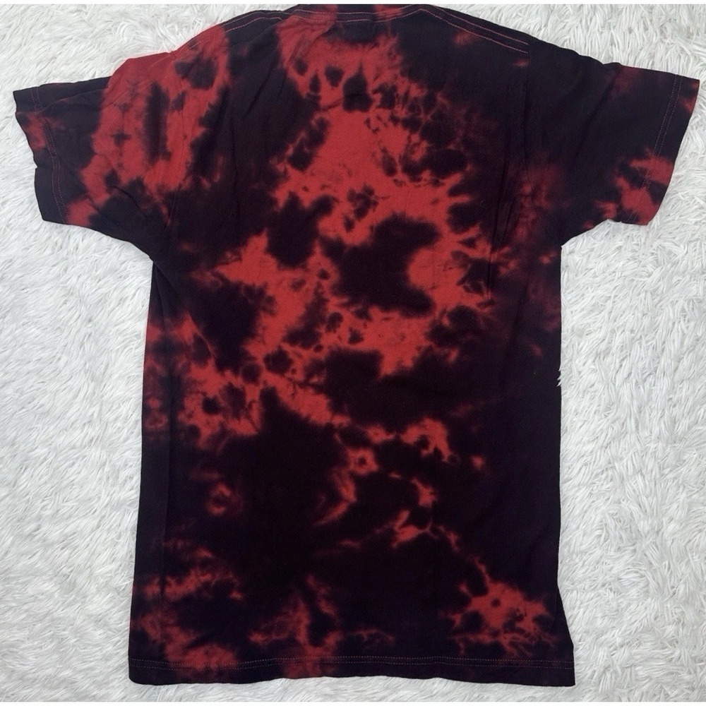 Happy Hour Shades Tie-Dye Graphic T-Shirt Cool Black Red Size M Logo 100% Cotton - Picture 6 of 7
